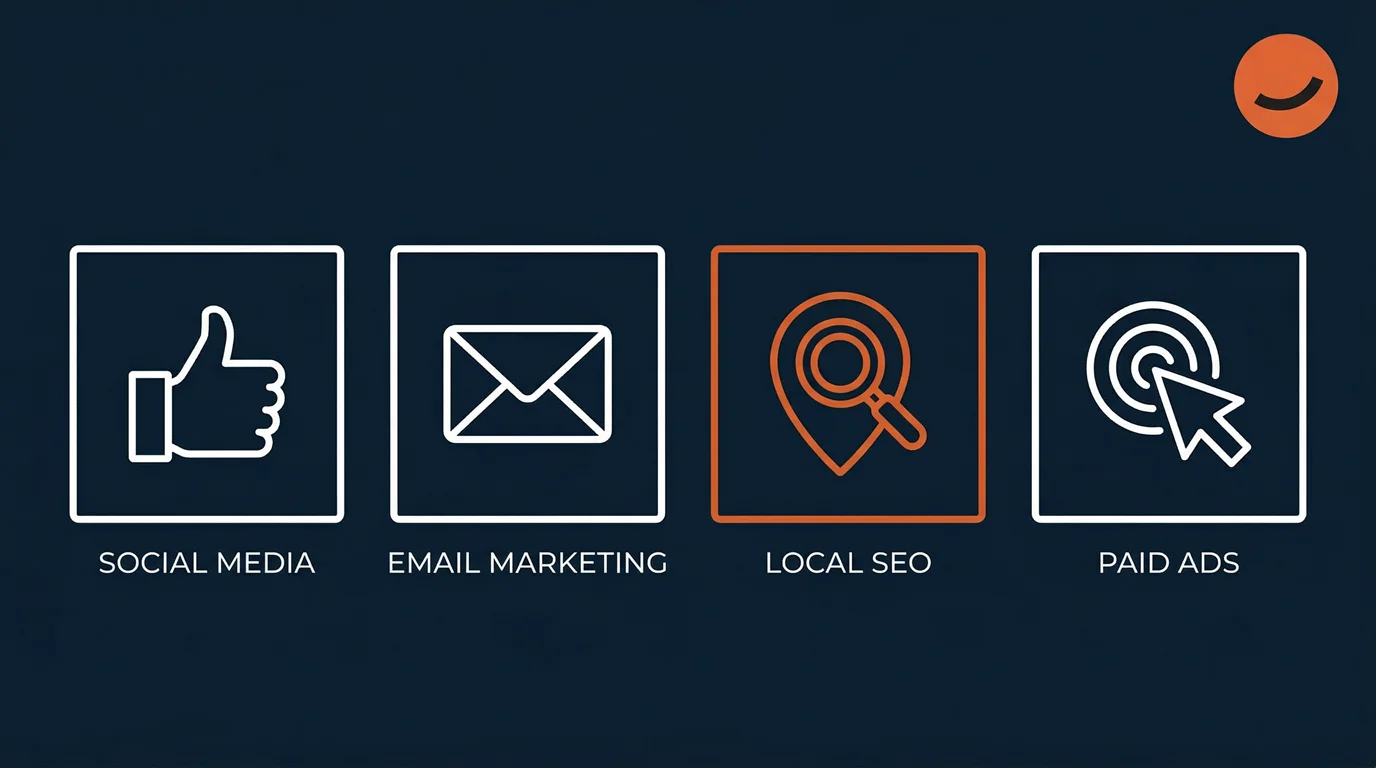 The four marketing channels that matter most for small businesses in gibraltar: social media, email marketing, local SEO, and paid ads