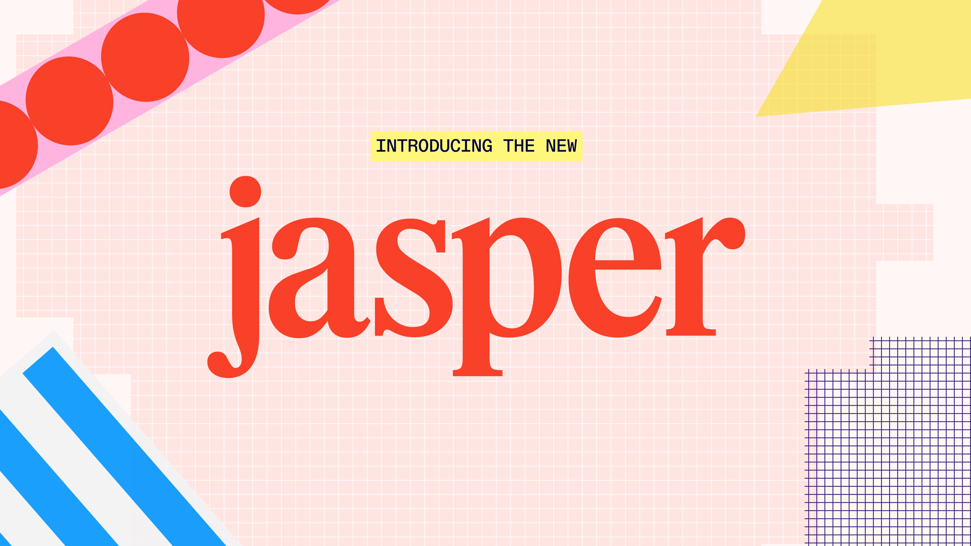 Jasper's new introductory banner
